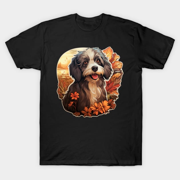 Havanese Dog Flower T-Shirt by Paul Walls